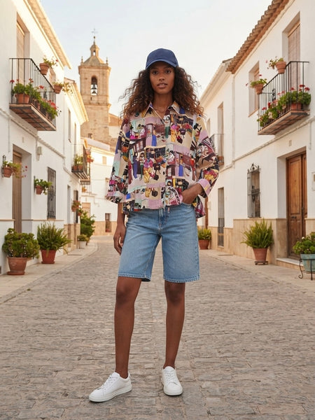 Our loved ones frill shirt  [everyday clothing]