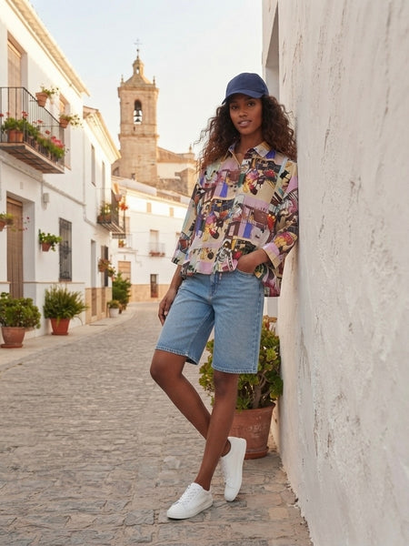 Our loved ones frill shirt  [everyday clothing]
