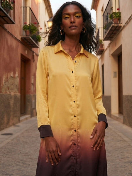 Coco-brown ( long shirt dress )