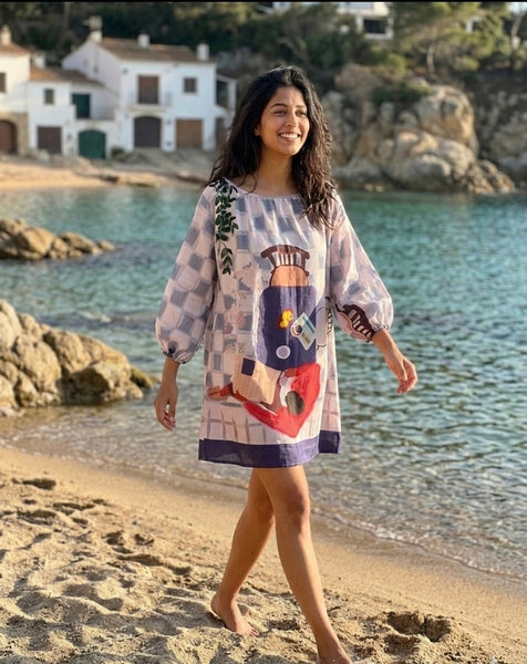 The backyard  ( oversized dress )