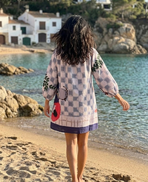 The backyard  ( oversized dress )