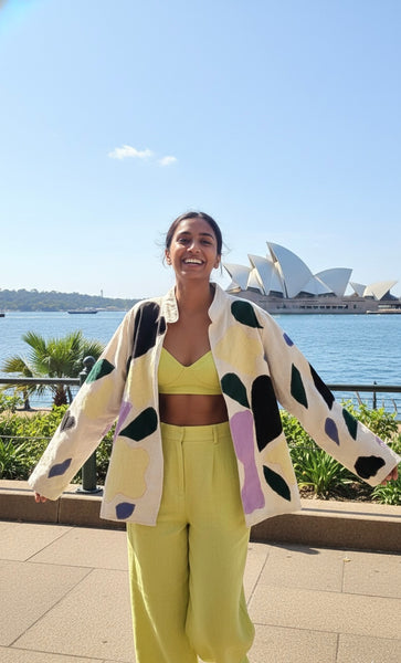 All shapes applique jacket