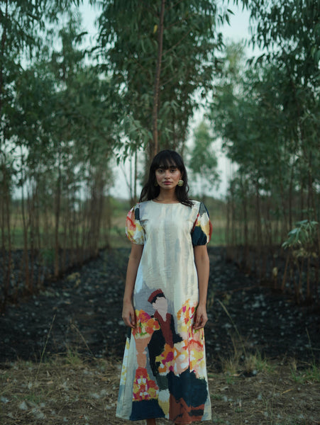 Man with flower ( long dress )