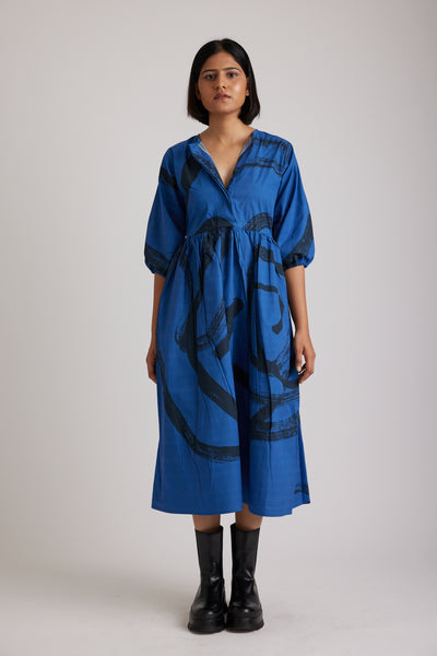 Black the blue ( midi dress )
