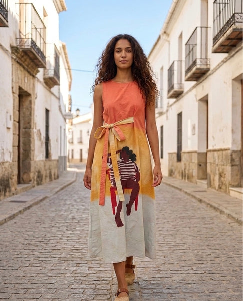 Sundowner front tie ( long dress )