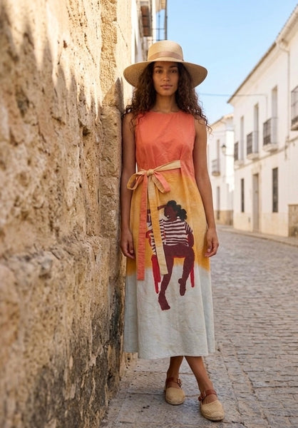 Sundowner front tie ( long dress )