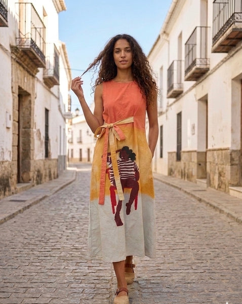 Sundowner front tie ( long dress )