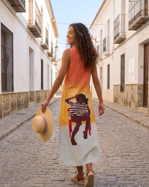 Sundowner front tie ( long dress )