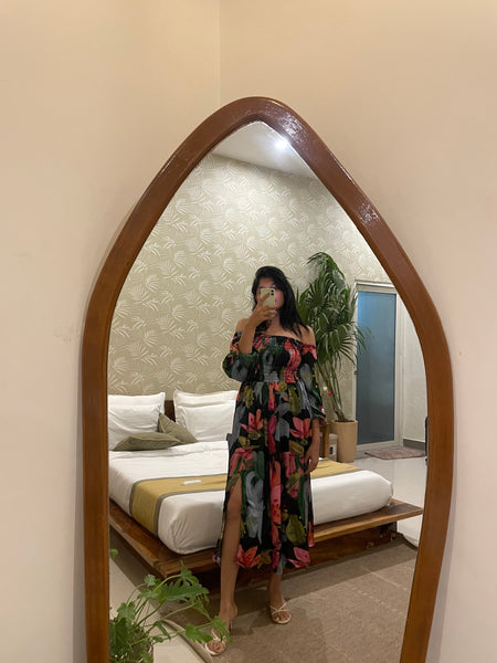 Augustina ( on and off shoulder maxi )