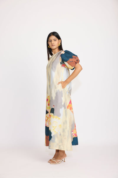 Man with flower ( long dress )