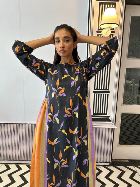 Vivid floral kurta set