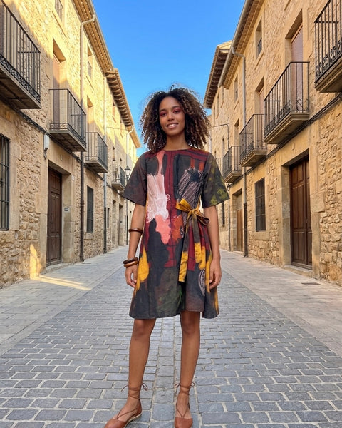 Wild romance ( front tie dress )