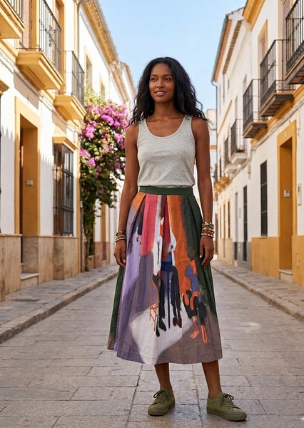 People o ppl ( box pleated skirt  )