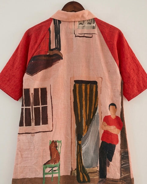 Cat & boy ( shirt dress )