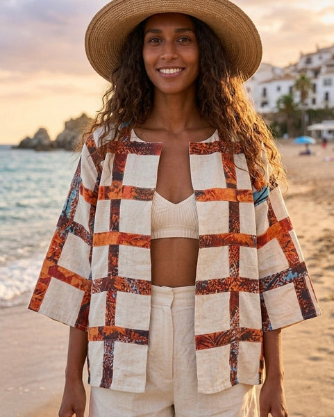 Jungle appliqué jacket