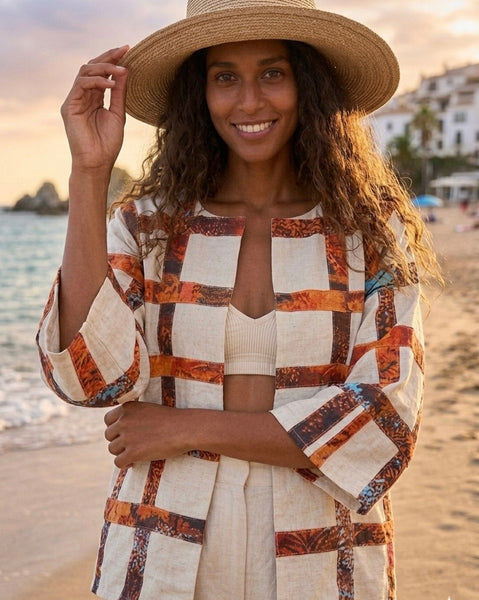 Jungle appliqué jacket