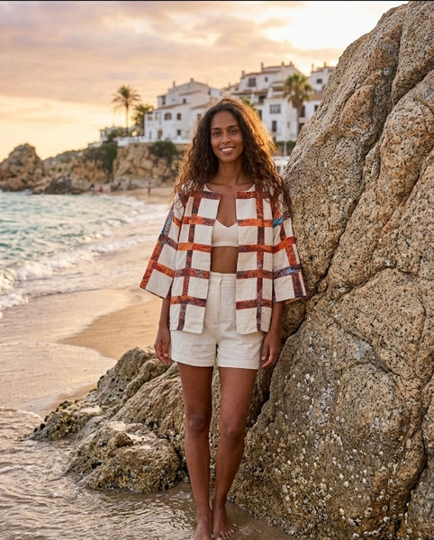 Jungle appliqué jacket