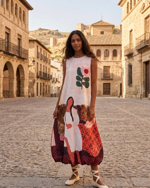Me & my portrait ( balloon long dress )