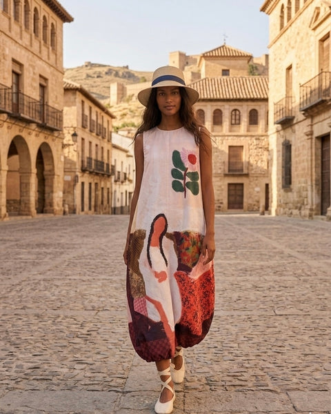 Me & my portrait ( balloon long dress )