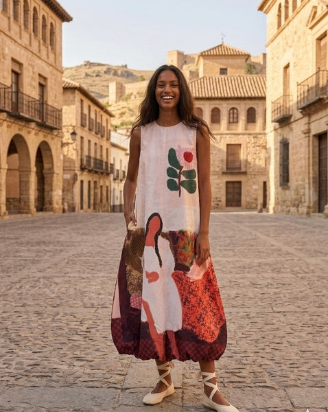 Me & my portrait ( balloon long dress )