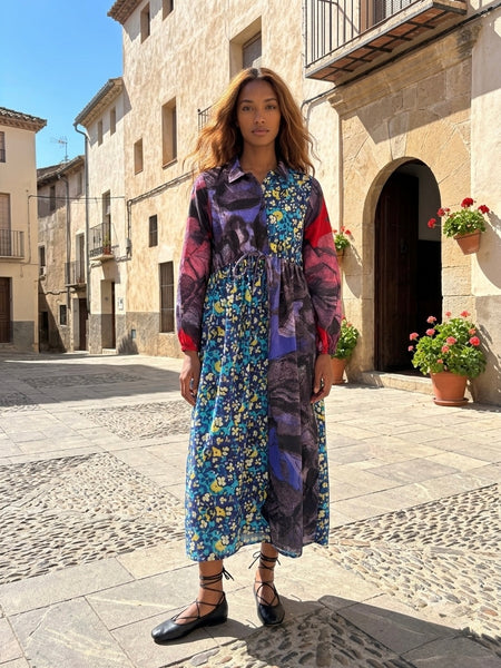 Mix & match flowers ( maxi dress  )