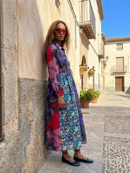 Mix & match flowers ( maxi dress  )