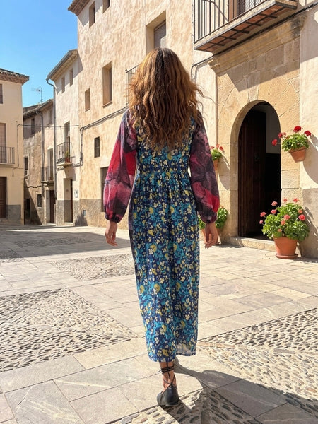Mix & match flowers ( maxi dress  )