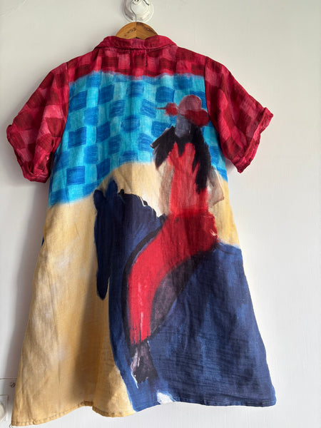 Riding my horse  [ shirt dress]