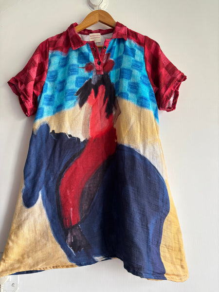 Riding my horse  [ shirt dress]