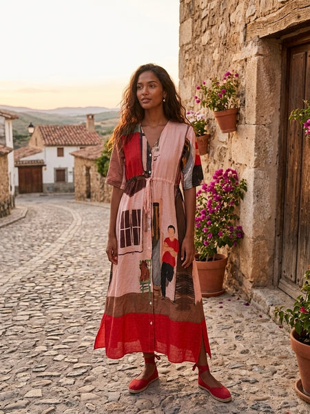 Cat & boy ( maxi dress )