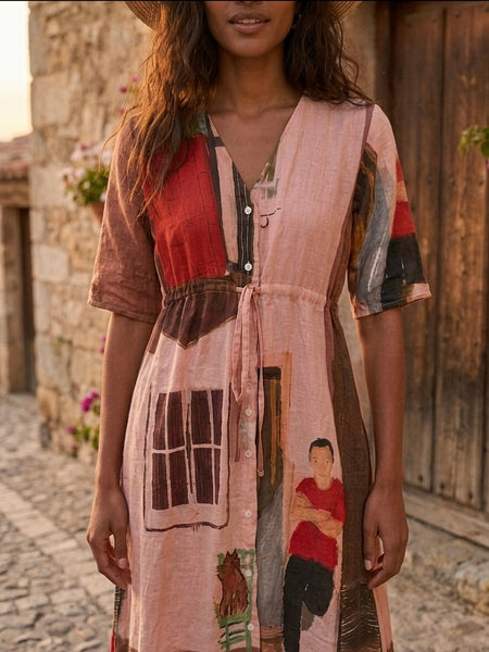 Cat & boy ( maxi dress )