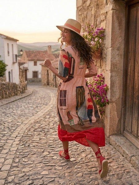 Cat & boy ( maxi dress )