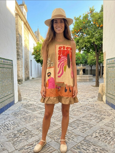 Painting my world  ( frill dress )