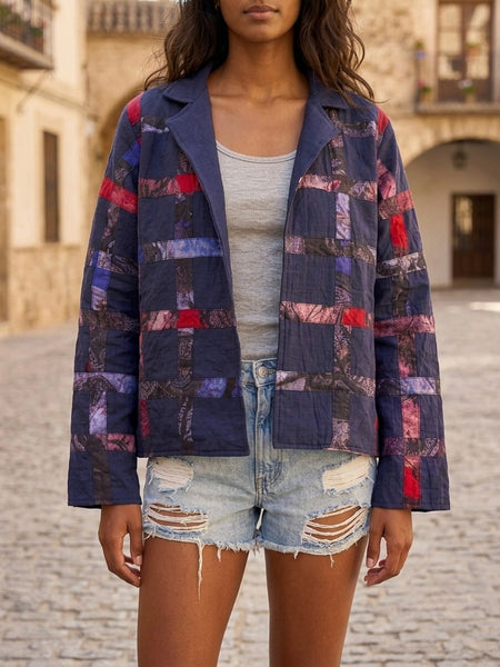 Blue + red  ( Applique jacket )