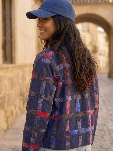 Blue + red  ( Applique jacket )