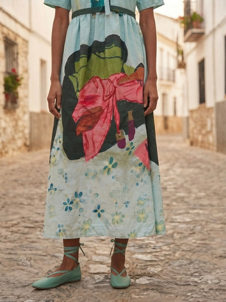 Fine wine ( front tie maxi dress )
