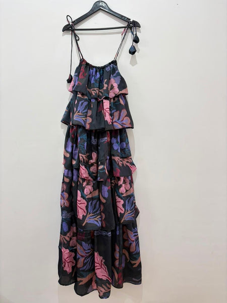 Painted garden ( frill long  dress )