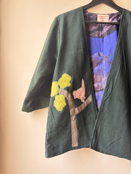 Hello bird appliqué jacket ( limited edition)