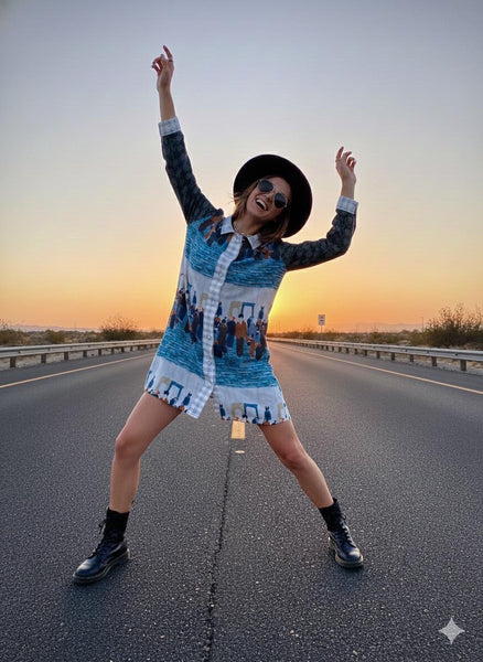 Hello & Hii (shirt dress )