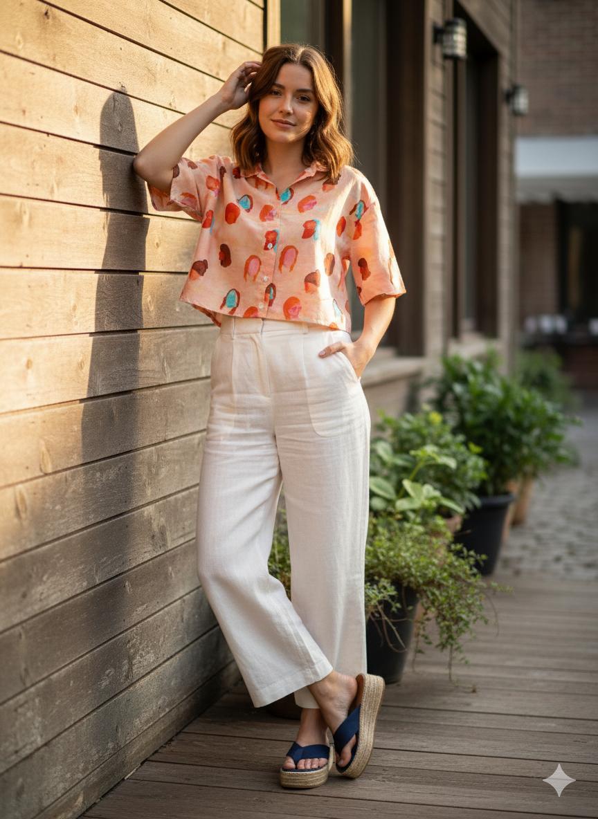 Busy city ( crop shirt )