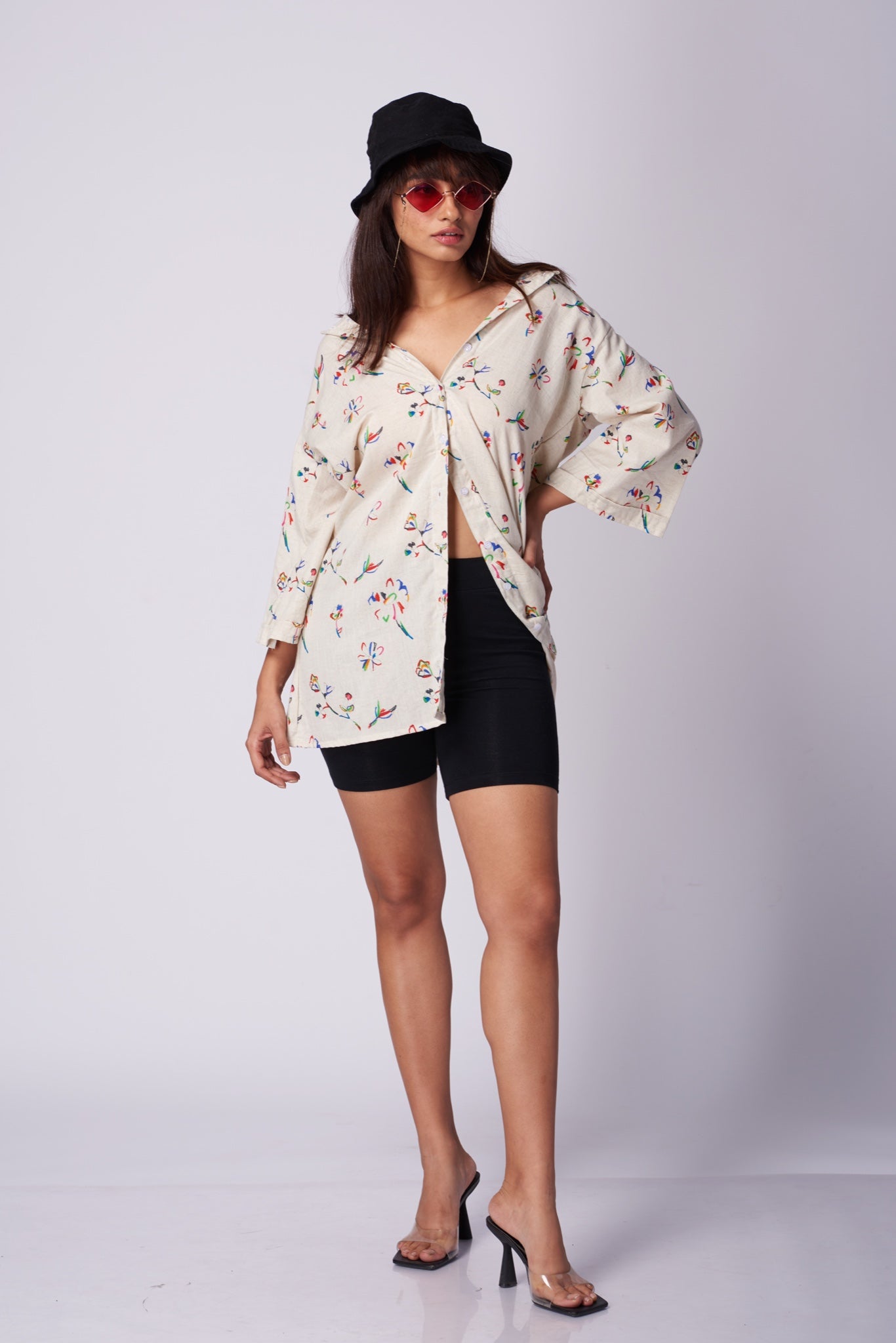 Unfinished flowers shirt