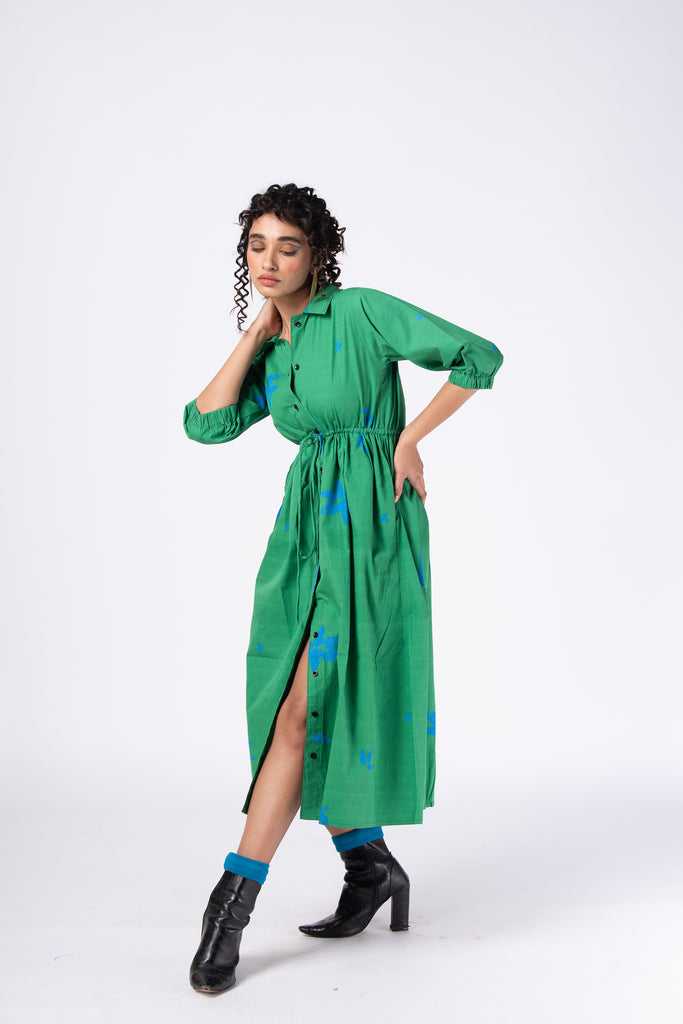 Marquiana Women A-line Light Green Dress - Buy Marquiana Women A-line Light Green  Dress Online at Best Prices in India | Flipkart.com