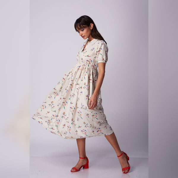 Unfinished flower maxi