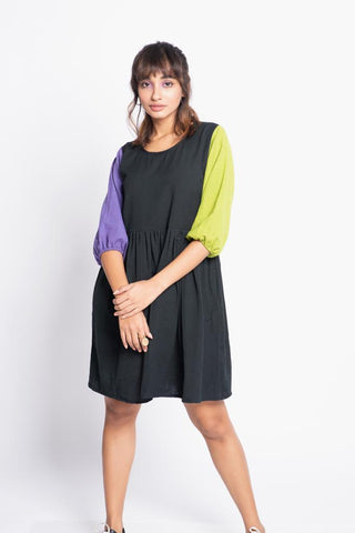 Neon Black Purple dress