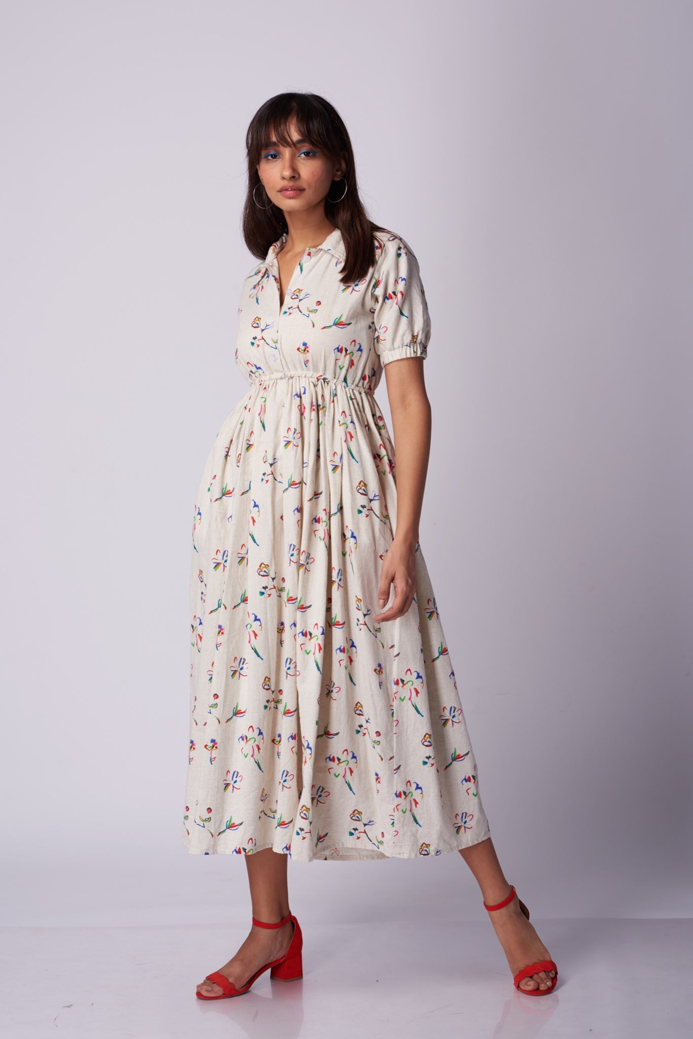 Unfinished flower maxi