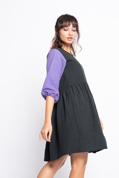 Neon Black Purple dress